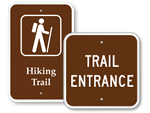 Hiking Trail, MUTCD Guide Sign for Campground, SKU: X-RS-068