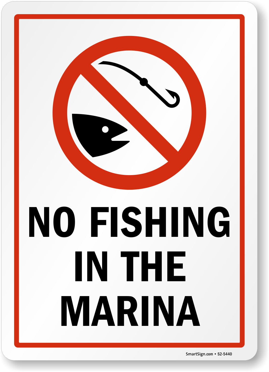 no fishing signs