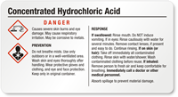 hydrochloric acid burns skin