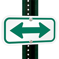 Bidirectional Arrow Signs