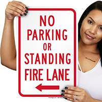 No Parking Fire Lane Signs