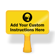 Add Your Custom Face Covering Instructions ConeBoss Sign