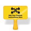 Add Your Custom Social Distancing Instructions ConeBoss Sign