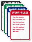 BBQ Rules Sign | Barbecue and Grilling Etiquette Signs, SKU: K-0259