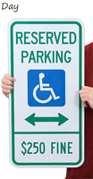 ADA Handicapped Reserved Parking Sign