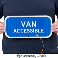 ADA Handicapped Van Accessible Sign