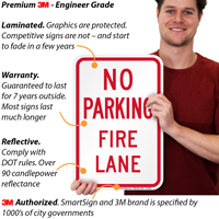 Fire Lane No Parking Sign