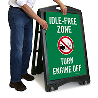 Idle-Free Zone, Turn Engine Off Sign