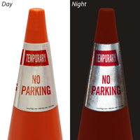 Temporary No Parking Sign