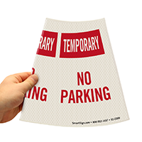 Cone Message Collar Parking Sign