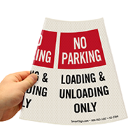 Cone Message Collar Parking Sign